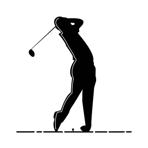Ilustrace Vektoru Golfu Pozadí Prvku Ikony — Stockový vektor