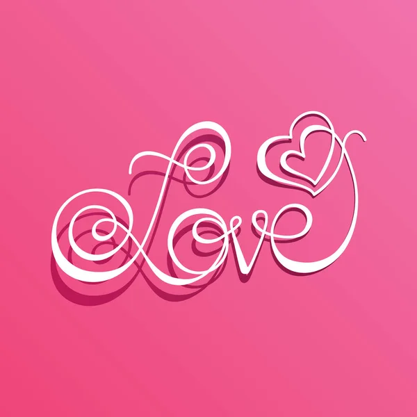 Stylized Banner Love Concept Vector Illustration — Stock Vector