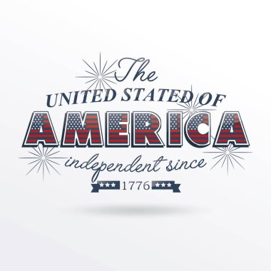 ABD şablonu, vektör illüstrasyonu