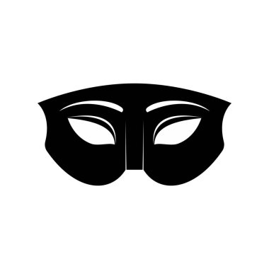 maske vektör illüstrasyonu, simge ögesi arkaplanı