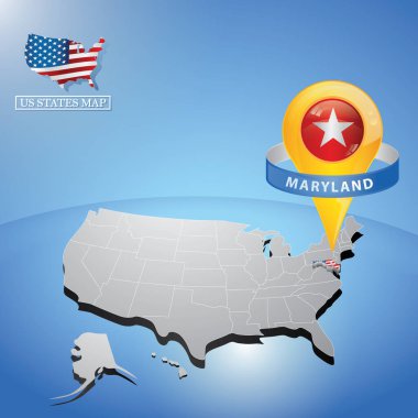 Basit ABD vektör illüstrasyonu