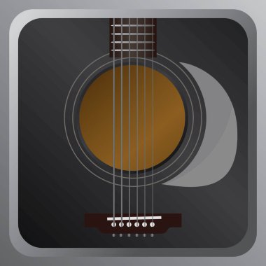 Müzik simgesi vektör illüstrasyonu