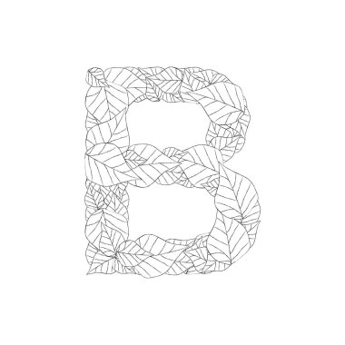 Harf simgesi vektör illüstrasyonu