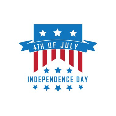 4 Temmuz vektör illüstrasyonu