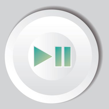  düğme simgesi, vektör çizimi 