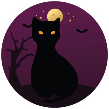 Cadılar Bayramı tasarımı, vektör illüstrasyonu   