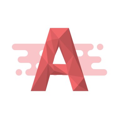 Basit vektör illüstrasyonu, simge ve arkaplan