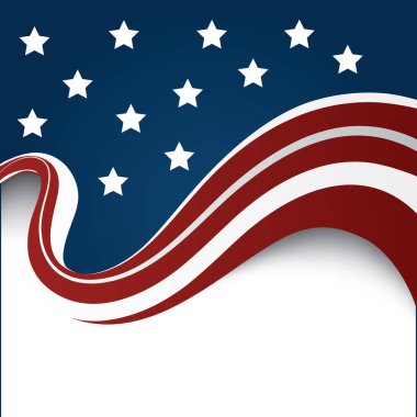 ABD şablonu, vektör illüstrasyonu