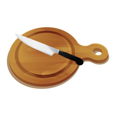 Bıçaklı, vektör illüstrasyonlu basit bir pankart