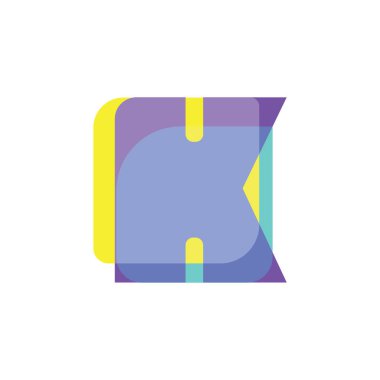 Simgeli basit biçimlendirilmiş pankart, vektör illüstrasyonu