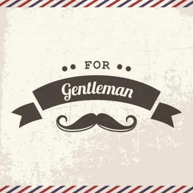 Simge ve vektör illüstrasyonlu basit biçimlendirilmiş pankart