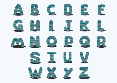 Harf simgesi vektör illüstrasyonu