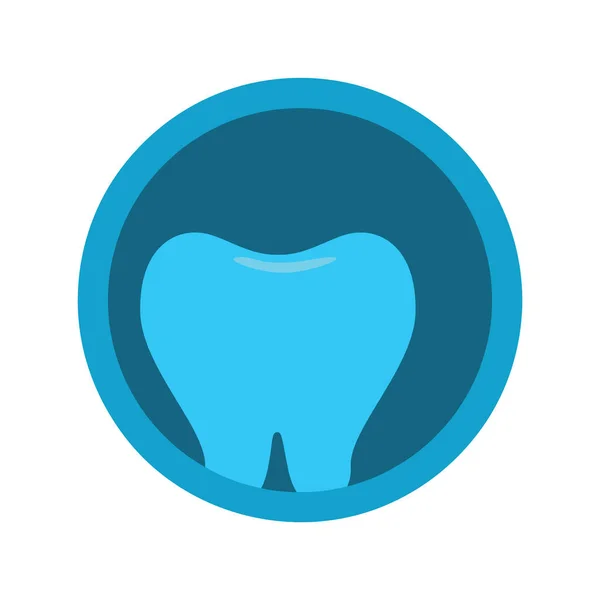 Vektorabbildung Zahn Zahnmedizin — Stockvektor