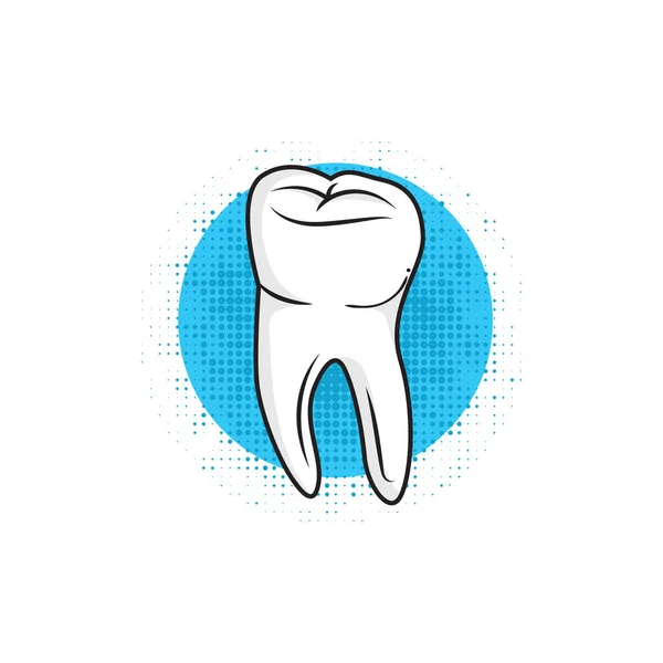 Illustrazione Vettoriale Dente Medicina Dentale — Vettoriale Stock