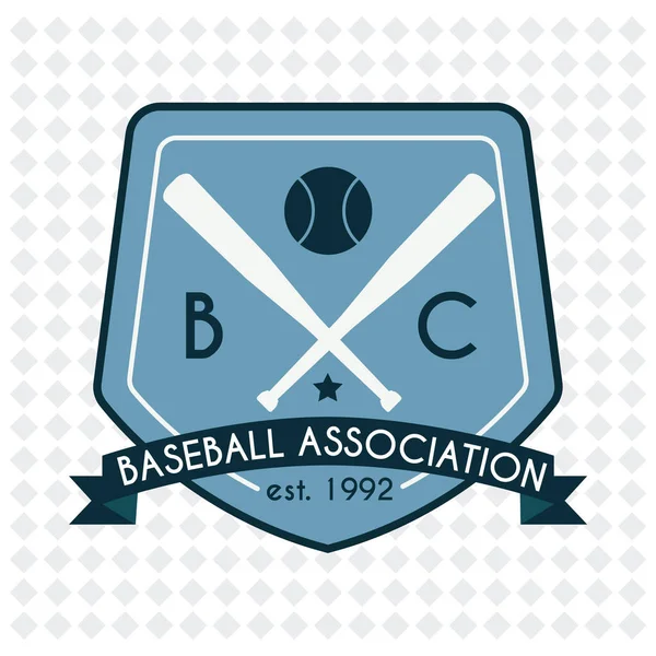 Illustration Vectorielle Icône Graphique Moderne Drapeau Baseball — Image vectorielle