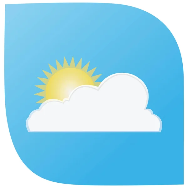 Wolkenvektor Illustration Icon Element Hintergrund — Stockvektor