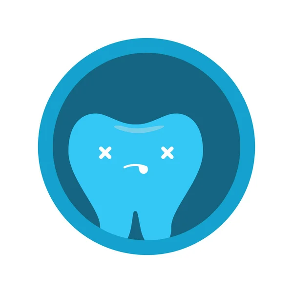 Ilustración Vectorial Diente Medicina Dental — Archivo Imágenes Vectoriales