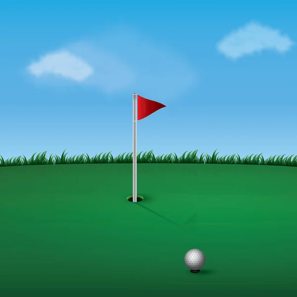 Kreativ Vektor Illustration Golf — Stock vektor