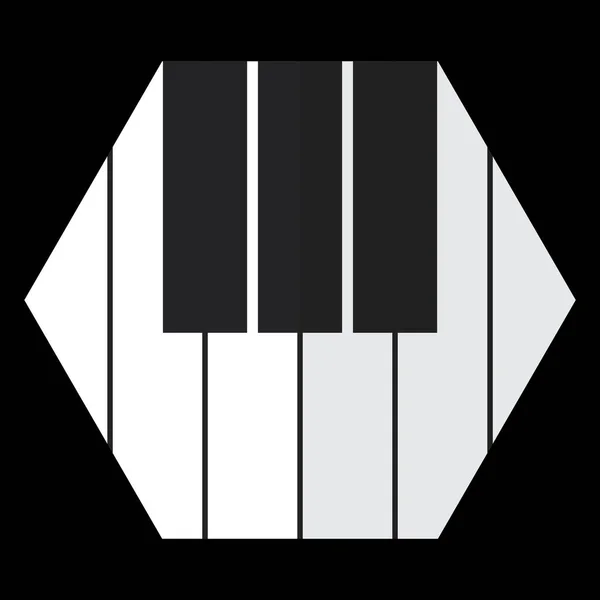 Vector Gráfico Ilustración Piano — Vector de stock