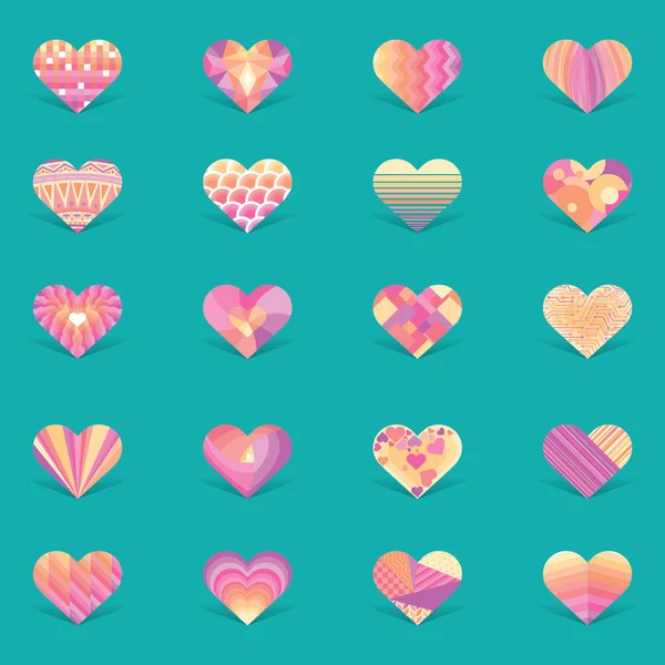 Love Heart Copy Space Background Vector Illustration — Stock Vector