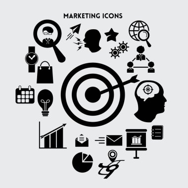 Vektör illüstrasyonu, simge ögesi arkaplanı