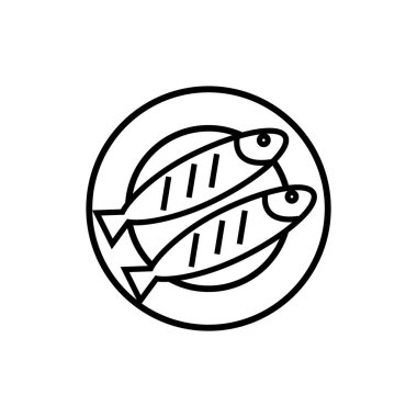 Simge ve vektör illüstrasyonlu basit biçimlendirilmiş pankart