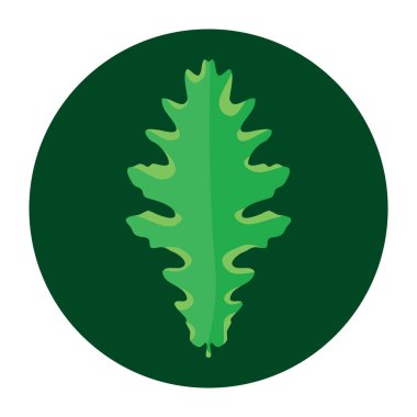 Yaprağın yaratıcı vektör illüstrasyonu