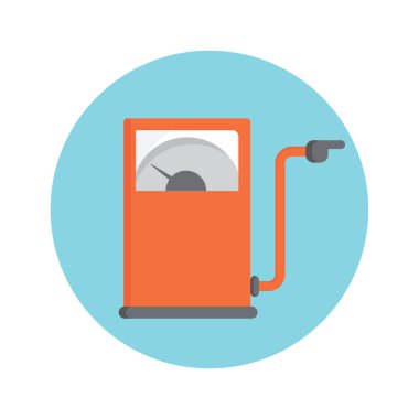 Benzin istasyonunun modern grafik çizimi