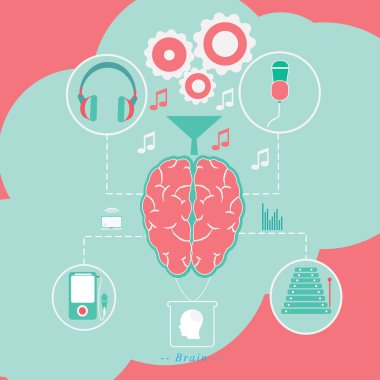 Vektör illüstrasyonu, simge ögesi arkaplanı