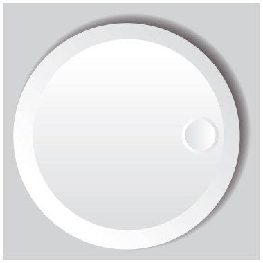  düğme simgesi, vektör çizimi 