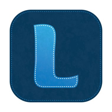 Renkli alfabe harfi izole edildi