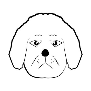 köpek işaret simgesi vektör illüstrasyonu 