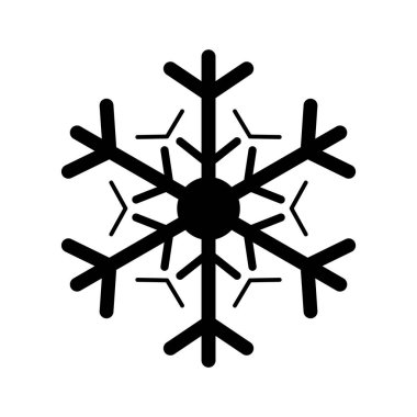 Kar tanesinin modern grafik simgesi çizimi