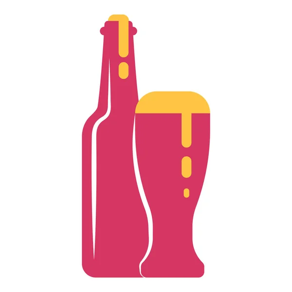 Vector Gráfico Moderno Ilustración Cerveza — Archivo Imágenes Vectoriales