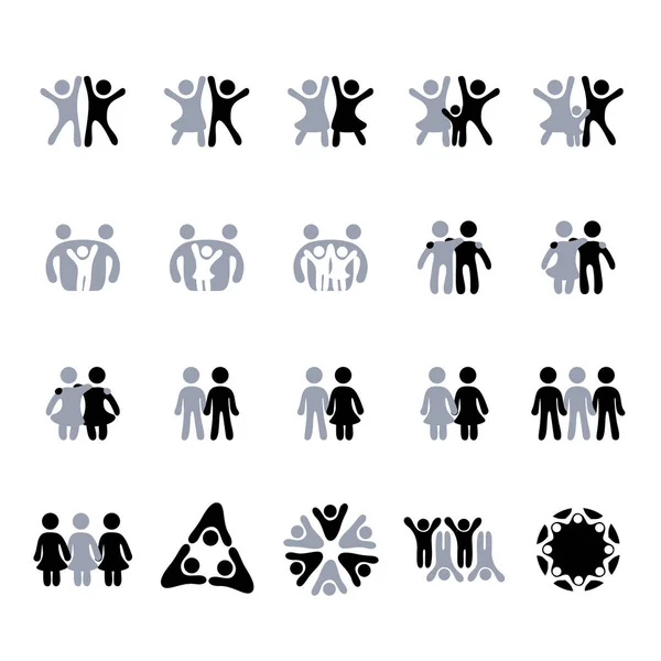 Kreative Vektorillustration von Menschen — Stockillustration Kreative Vektorillustration Von Menschen — Stockvektor