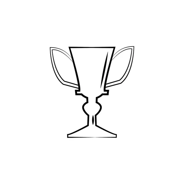 Трофей Простий Колір Векторна Ілюстрація — стоковий вектор