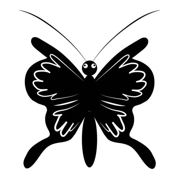 Jednoduchý Stylizovaný Prapor Motýlem Vektorová Ilustrace — Stockový vektor