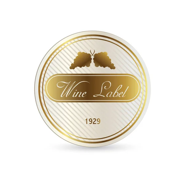 Bannière Stylisée Simple Avec Icônes Vin Illustration Vectorielle — Image vectorielle