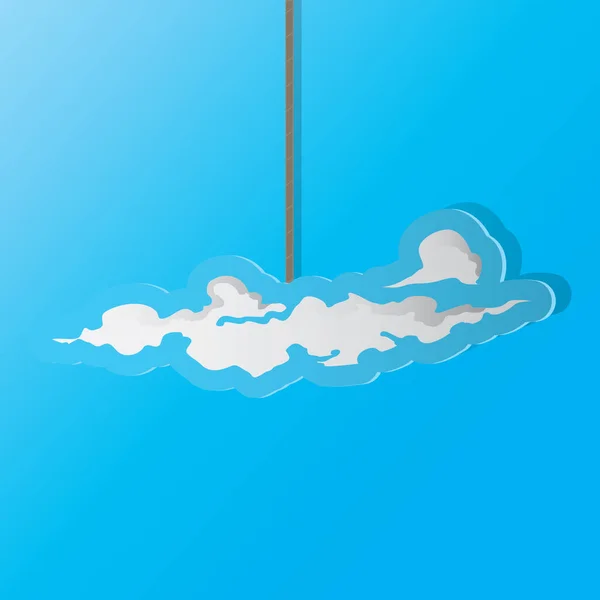 Kreativní Vektorová Ilustrace Cloudu — Stockový vektor