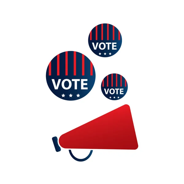 Illustration Vectorielle Vote Usa Simple — Image vectorielle