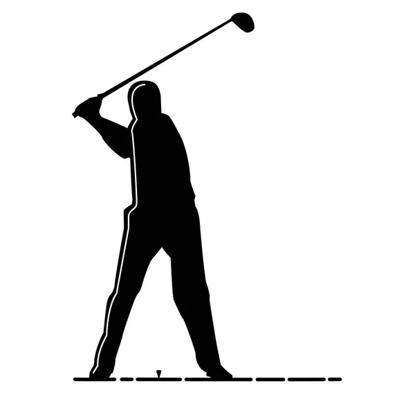 Vector Golf Ilustración Icono Fondo Elemento — Archivo Imágenes Vectoriales