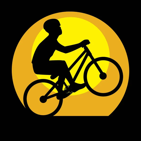 Grafik Vektor Illustration Biker — Stockvektor