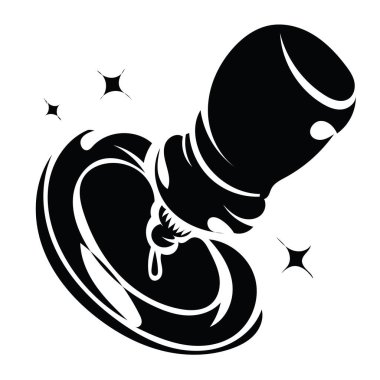 Tasarımınız için temizleme simgesinin vektör şablonu