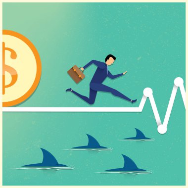 iş simgesi vektör illüstrasyonu 