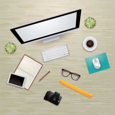 Basit grafik vektör illüstrasyonu