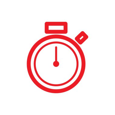 Zaman simgesinin vektör şablonu, saat illüstrasyonu 