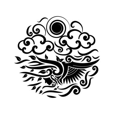 Vektör illüstrasyonu, simge ögesi arkaplanı