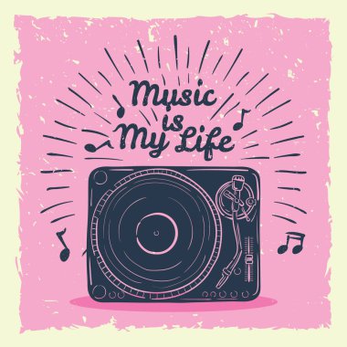 Yaz müzik festivali için renkli vektör şablonu 