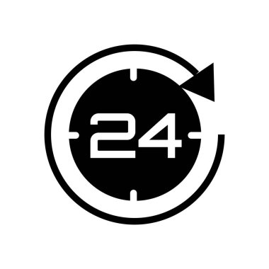 Zaman simgesinin vektör şablonu, saat illüstrasyonu 