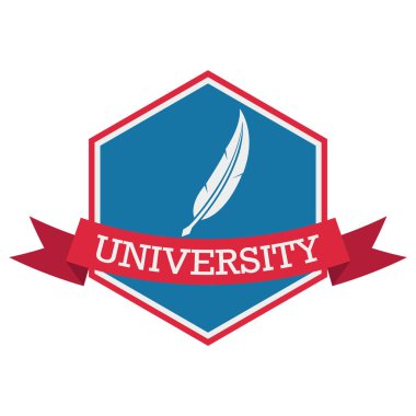 Eğitim kurumunun renkli logoti. Eğitim teması için vektör şablonu